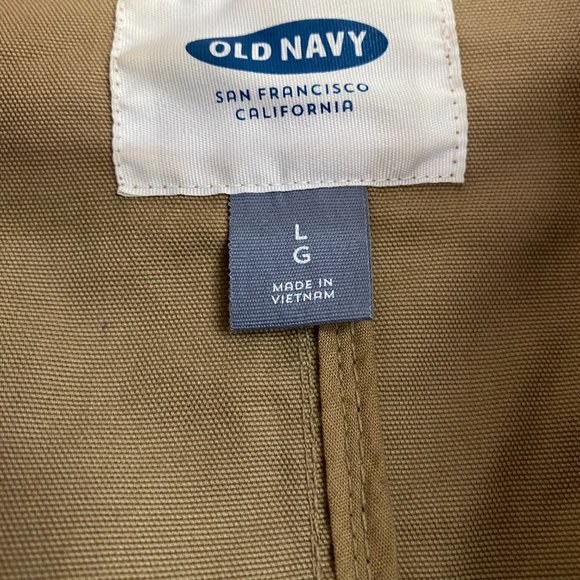 Old Navy Khaki Cargo Utility Jacket - Picture 4 of 8